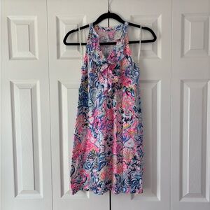 Lilly Pulitzer Bright Floral Paisley Shift — Pink, Blue, Yellow